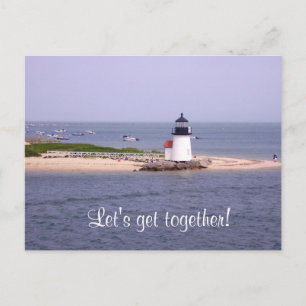 Laten we samen een Nantucket Lighthouse Post Card  Briefkaart
