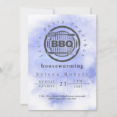 Laten we samen feesten BBQ Blue housewarming Moder Kaart (Voorkant)