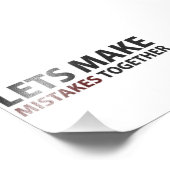 Laten we samen fouten maken foto afdruk (Hoek)