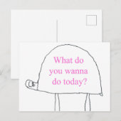 Laten we samen gaan! briefkaart (Voorkant / Achterkant)