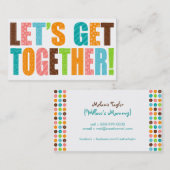 Laten we samen gaan! contactkaartje (Voorkant / Achterkant)