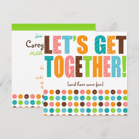 Laten we samen gaan! kaart (Voorkant / Achterkant)