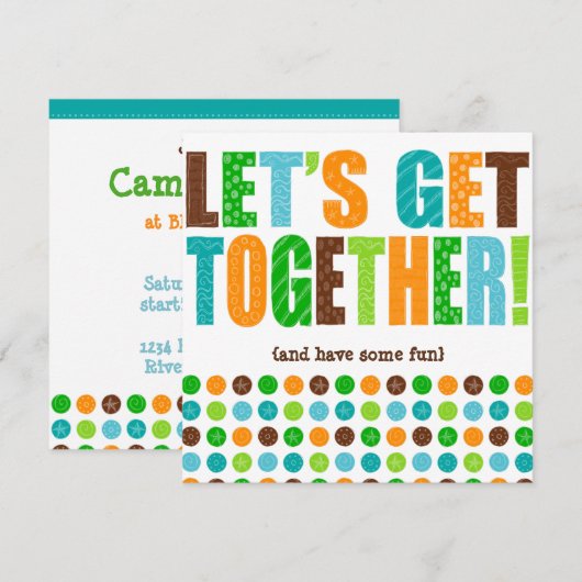 Laten we samen gaan! kaart (Voorkant / Achterkant)