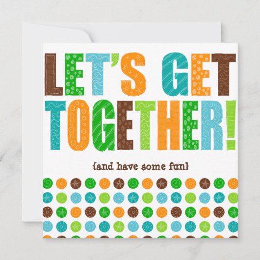 Laten we samen gaan! kaart (Voorkant)