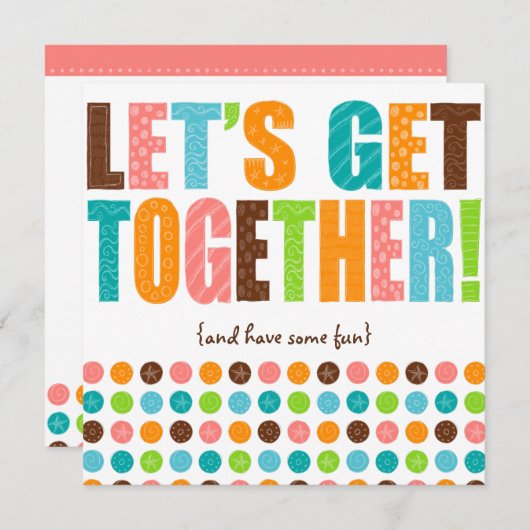 Laten we samen gaan! kaart (Voorkant / Achterkant)