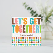 Laten we samen gaan! kaart (Staand voorkant)
