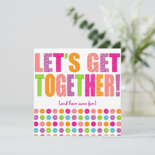 Laten we samen gaan! kaart (Staand voorkant)