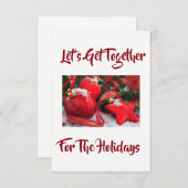 "LATEN WE SAMEN GAAN" LOPEN DECORATIEVE INVITATIE KAART (Voorkant / Achterkant)