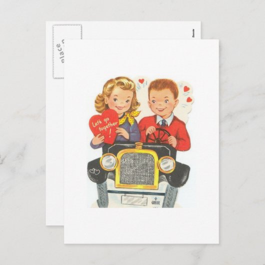 Laten we samen gaan Valentijnen Feestdagenkaart (Voorkant / Achterkant)