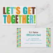 Laten we samen gaan! visitekaartje (Voorkant / Achterkant)