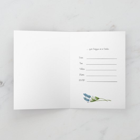 Laten we samen gaan voor Coffee of Soda Uitnodigin (Binnen)