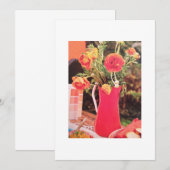 LATEN WE SAMEN GAAN VOOR EEN BUITENLANDSE INVITE KAART (Voorkant / Achterkant)