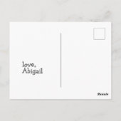 Laten we samen golven rijden Schattigee walvissen  Briefkaart (Achterkant)