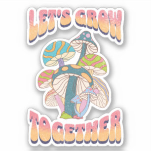 Laten we samen groeien sticker