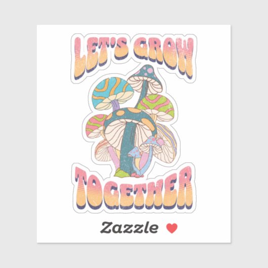 Laten we samen groeien sticker (Vel)