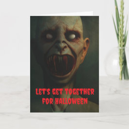Laten we samen Halloween vieren. Kaart