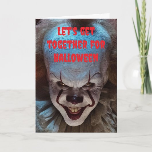 Laten we samen Halloween vieren. Kaart (Voorkant)