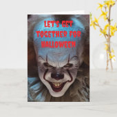 Laten we samen Halloween vieren. Kaart (Gele Bloem)