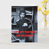 Laten we samen Halloween vieren. Kaart (Gele Bloem)