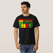 Laten we samen Irie voelen - goede Vibes Rasta T-shirt (Voorkant volledig)