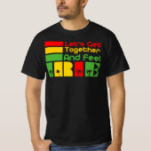 Laten we samen Irie voelen - goede Vibes Rasta T-shirt (Voorkant)