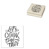 Laten we samen koken  rubberstempel (Gestempeld)