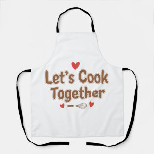 Laten we Samen Koken – Schattige Romantische Kookc Schort