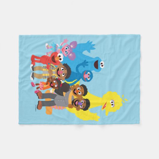 Laten we samen komen fleece deken (Voorkant (Horizontaal))