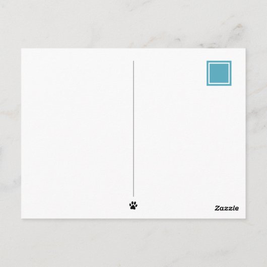 'Laten we samen komen' Kitty Cat Custom Briefkaart (Achterkant)