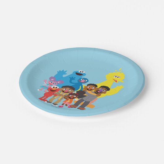 Laten we samen komen papieren bordje (Gekanteld)