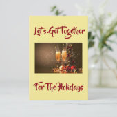 "LATEN WE SAMEN KRIJGEN" BEAUTIFULCHRISTMAS-INVITA KAART (Staand voorkant)