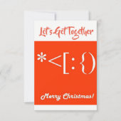 "LATEN WE SAMEN KRIJGEN" INVITATIE VAN COOL CHRIST KAART (Voorkant)