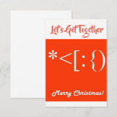 "LATEN WE SAMEN KRIJGEN" INVITATIE VAN COOL CHRIST KAART (Voorkant / Achterkant)