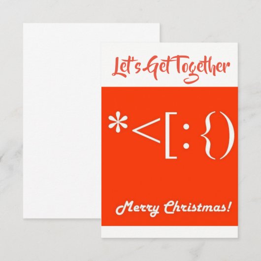 "LATEN WE SAMEN KRIJGEN" INVITATIE VAN COOL CHRIST KAART (Voorkant / Achterkant)