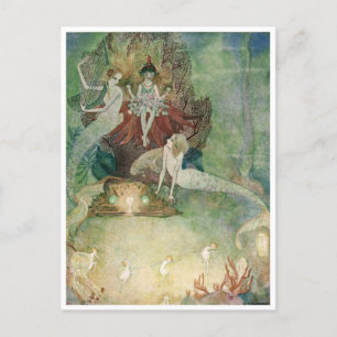 Laten we samen Mermaids zijn van Dorothy Lathrop Briefkaart