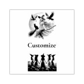 Laten we samen Thunder_Cove Rubberstempel (Afrduk)