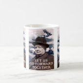 Laten we samen verder gaan koffiemok (Center)