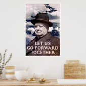 Laten we samen verder gaan poster (Keuken)