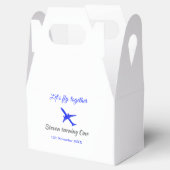 Laten we samen vliegen eerste verjaardag vliegtuig bedankdoosjes (Geopend)