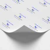 Laten we samen vliegen eerste verjaardag vliegtuig cadeaupapier (Hoek)