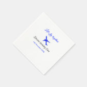 Laten we samen vliegen eerste verjaardag vliegtuig servet (Hoek)