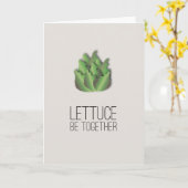 Laten we Samen Zijn - Domme Sla Wenskaart Kaart (Gele Bloem)