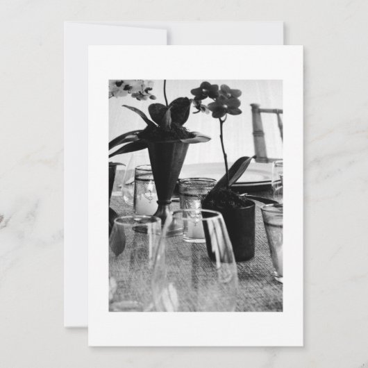 LATEN WE SAMEN ZWARTE/WITTE PARTIJINVITATIE KRIJGE KAART (Voorkant)