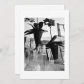 LATEN WE SAMEN ZWARTE/WITTE PARTIJINVITATIE KRIJGE KAART (Voorkant / Achterkant)