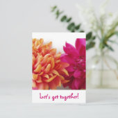 Laten we samenkomen! briefkaart (Staand voorkant)