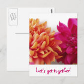 Laten we samenkomen! briefkaart (Voorkant / Achterkant)