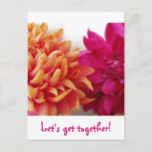Laten we samenkomen! briefkaart (Voorkant)