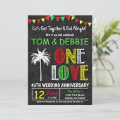 Laten we samenkomen, Eén Liefde Huwelijksjubileum Kaart (Staand voorkant)
