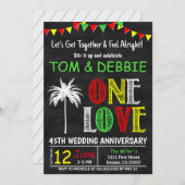 Laten we samenkomen, Eén Liefde Huwelijksjubileum Kaart (Voorkant / Achterkant)