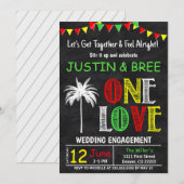 Laten we samenkomen, één liefdesweddenschap-Verlov Kaart (Voorkant / Achterkant)